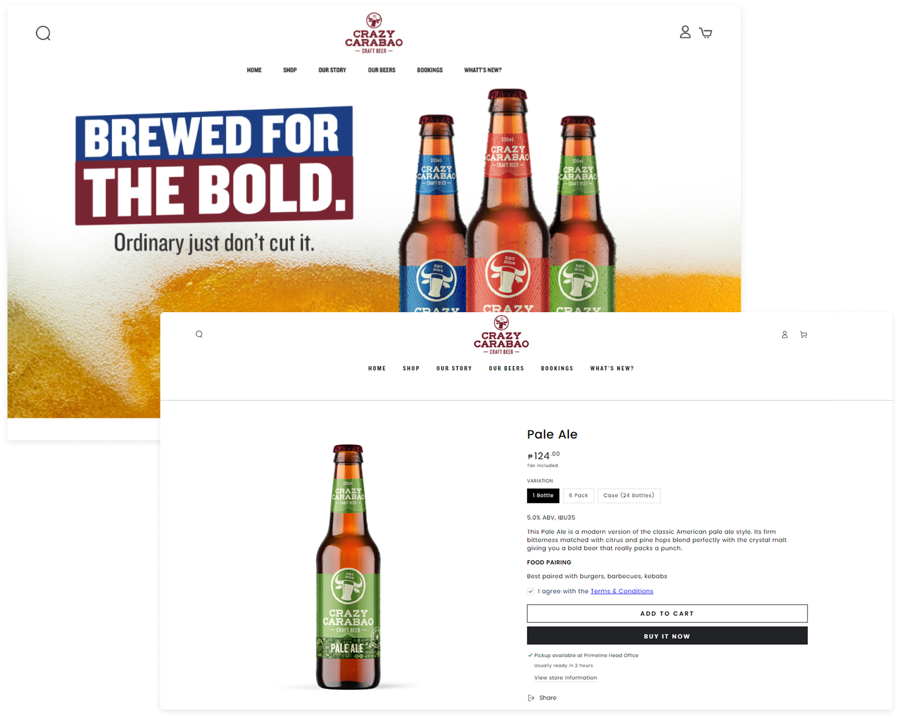 Crazy Carabao Website